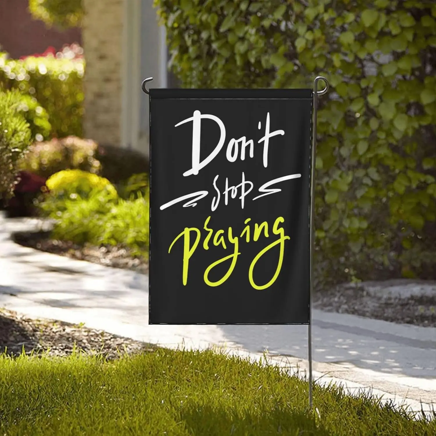 Don'T Stop Praying Garden Flag 12x18 Inch Double Sided Banner Welcome Seasonal Holiday Yard Outdoor Flags LLE hhz