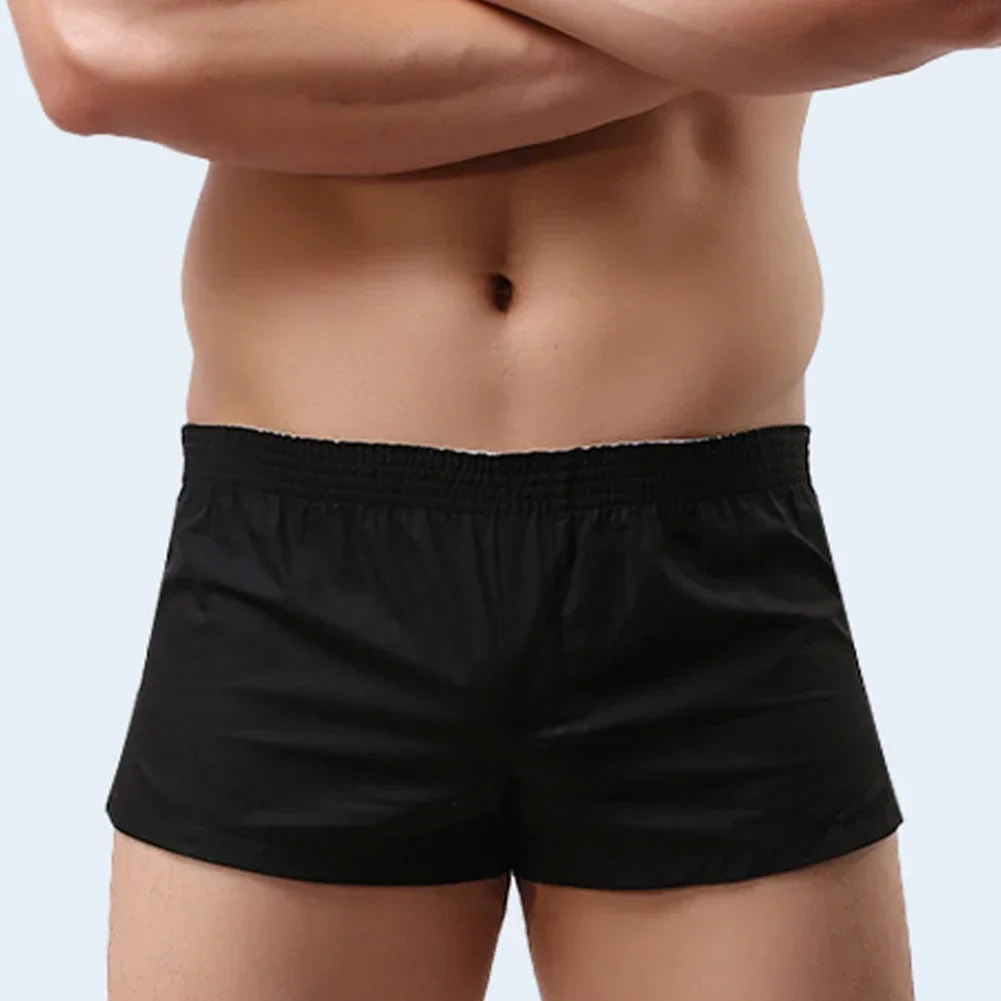 Men Casual Shorts Training Sports Gym Side Forked Workout Running Fitness Beach Bottoms Short Pants Breathable Beach Shorts