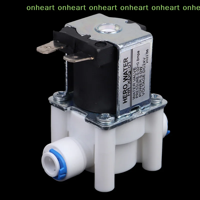 [C]1PC Inlet Solenoid Valve 12V/24V Pure Water Machine, Water Purifier, Reverse Osmosis 2-point Quick Connect Valve Switch