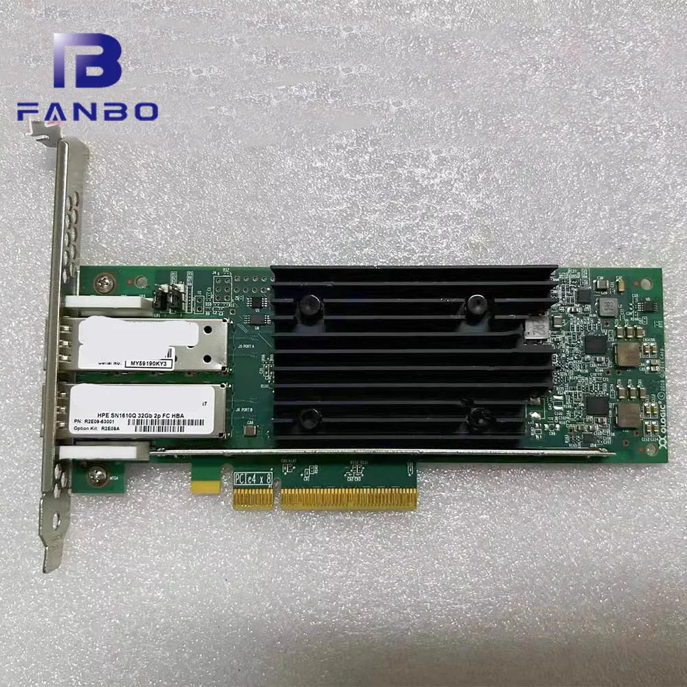 R2E09A SN1610Q 32 جيجا بايت 2 منفذ محول الحافلة المضيفة قناة الألياف