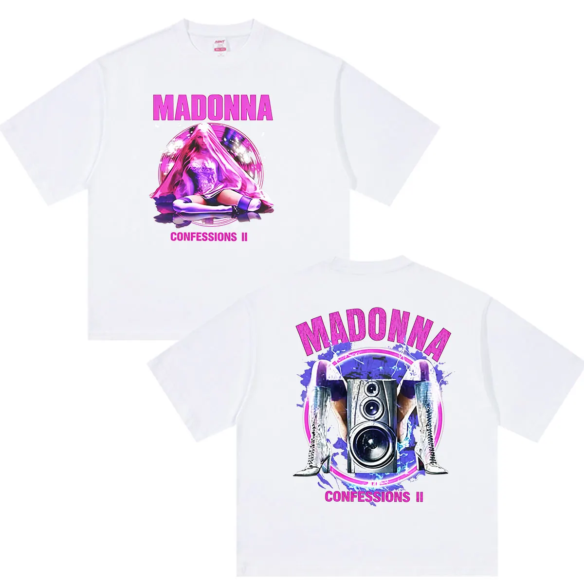 Madonna Confessions II Album 2026 Graphic T Shirts Men Women's Fashion Aesthetic Vintage Cotton Short Sleeve T-shirt Streetwear