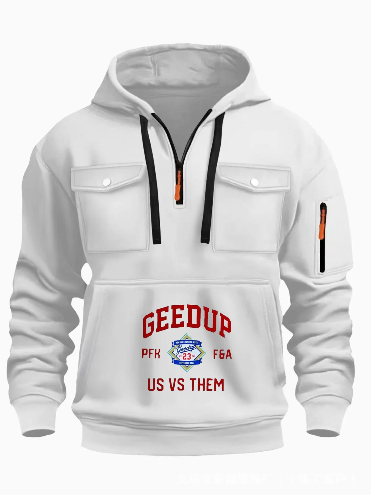 Men's 2025 Autumn/Winter Casual Hooded Sweatshirt - Fashion with multiple pockets classic logo multiple colors versatile outerwe