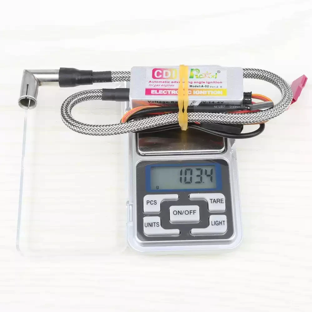 RCEXL CM-6 / ME-8 MINI الألومنيوم السيارات زاوية الإشعال الكهربائي CDI HV الجهد العالي مناسبة للبنزين DLE أسطوانة واحدة، الخ #4