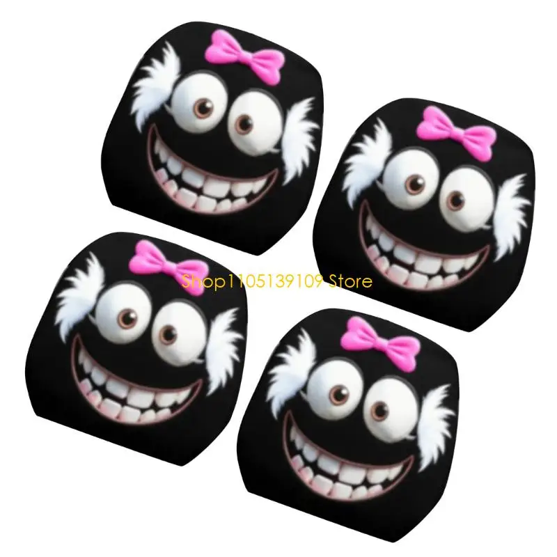 كرار كاريكاتير لعوب السيارة مسند رأس كارتون أقواس تصميم أقواس البوليستر القوية إكسسوارات السيارات العالمية #4