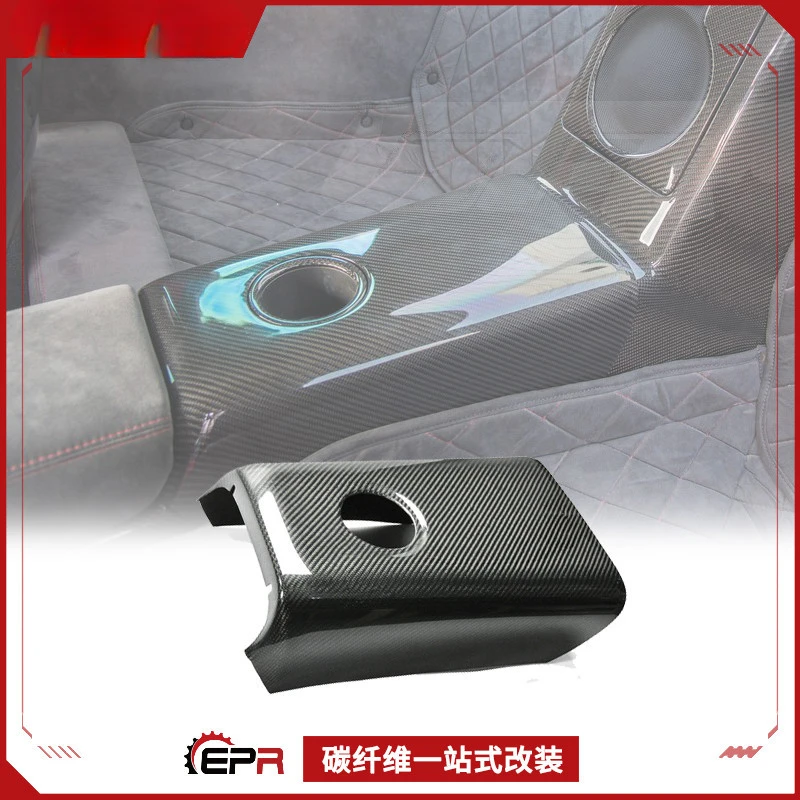 

SAAR для Nissan GTR R35, верхняя крышка подлокотника заднего сиденья из углеродного волокна (дополнение салона)