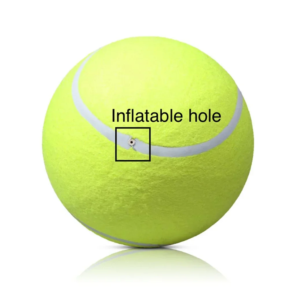 24CM 9.5Inch Dog Tennis Ball Pet Toys Tennis Ball Dog Chew Toy Interactive Toys Inflatable Big Tennis Ball Pet Supplies Dog Toys