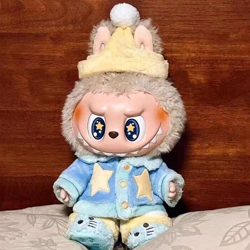 ل Mokoko الحبيب الجيل 1 Labubu ملابس دمى 38 سنتيمتر منامة ل متوسطة الحجم الفينيل كبير Labubu دمى الملابس لعبة هدية