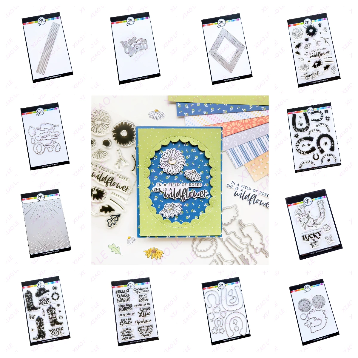Lasso Life Sentiments Daisy Days Floral Stamps And Dies New Arrival 2025 Scrapbook Diary Decoration Stencil Embossing Template