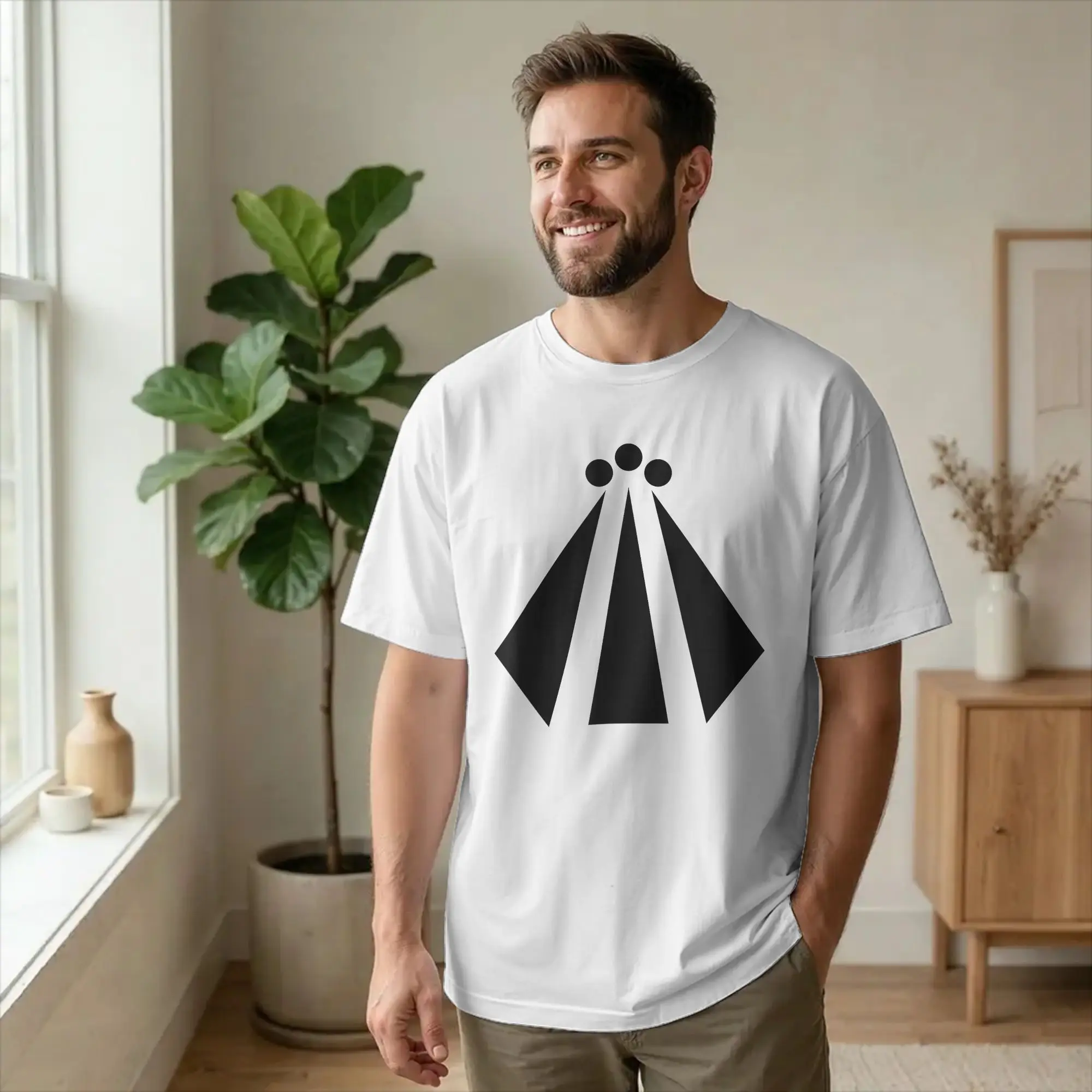 Men Awen Symbol Druid Celtic Witch T Shirt Spiritual Cotton Clothes Novelty Short Sleeve Round Neck Tee New Arrival T-Shirt