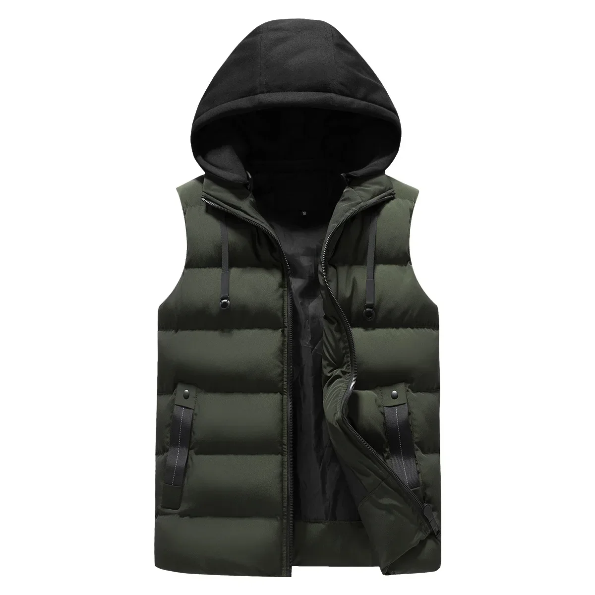 Men's Vest Jacket Winter Waterproof Warm Sleeveless Men Jacket Fashion Hooded Casual Vest Men Autumn Thicken Waistcoat