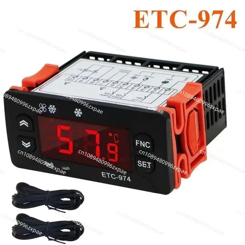 ETC-974 Digital Temperature Controller Microcomputer Thermostats Thermostat Refrigeration Alarm 220V NTC Sensor