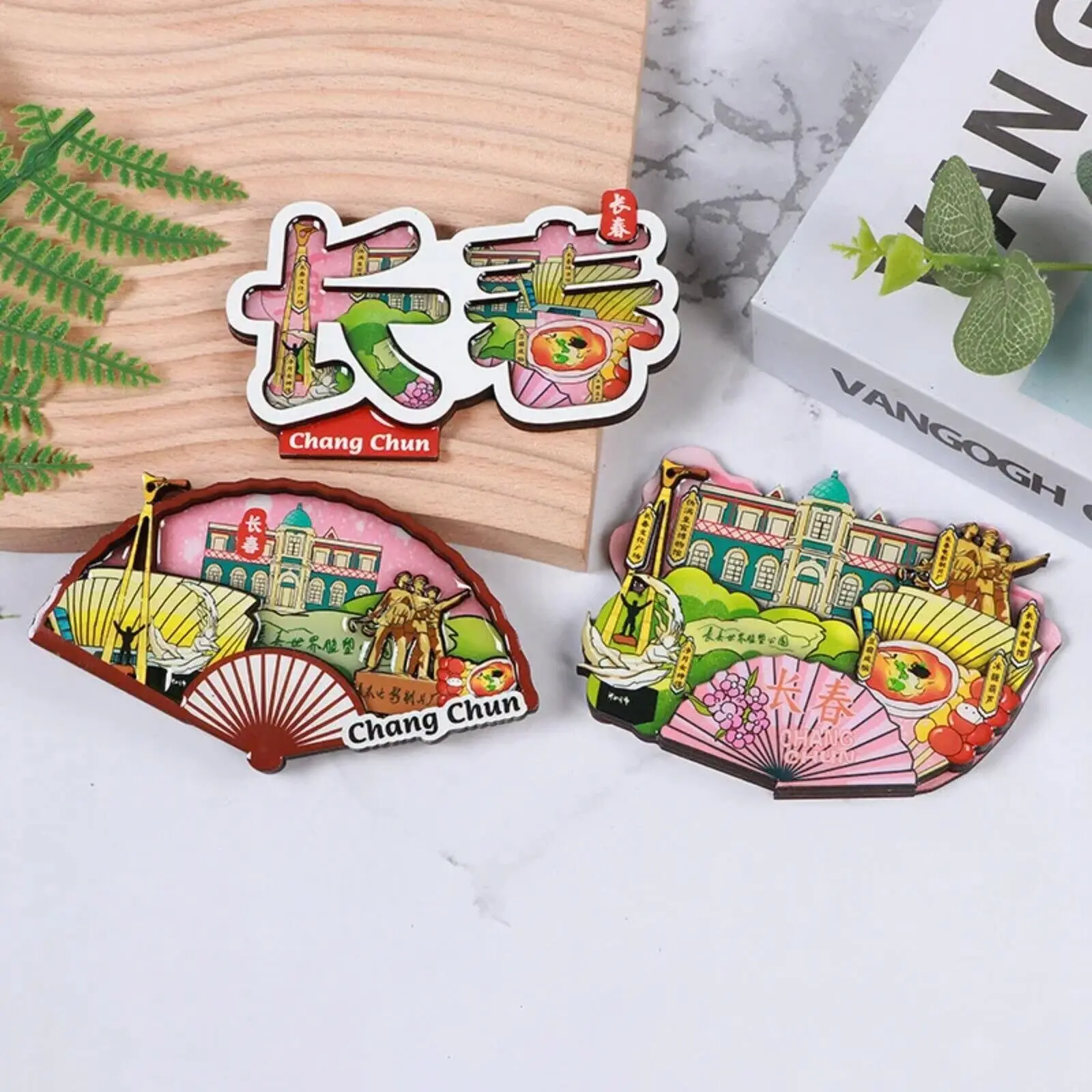 

Чанчунь магниты на холодильник деревянные наклейки на холодильник Китай сувенир домашний декор