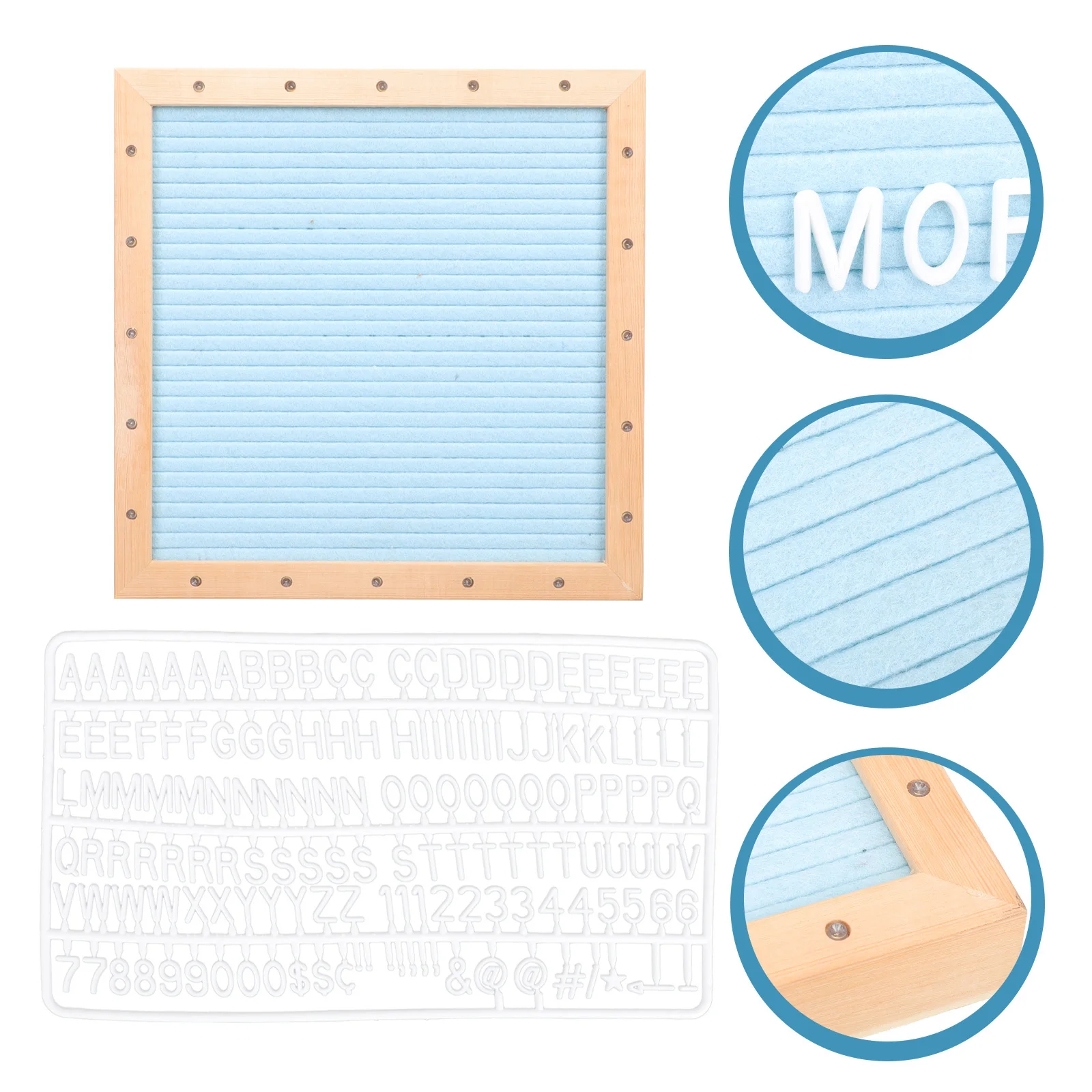 

1Set Wooden Message Board Creative Reusable Letters Models Decorative Gifts for Family Christmas Birthday Halloween Party