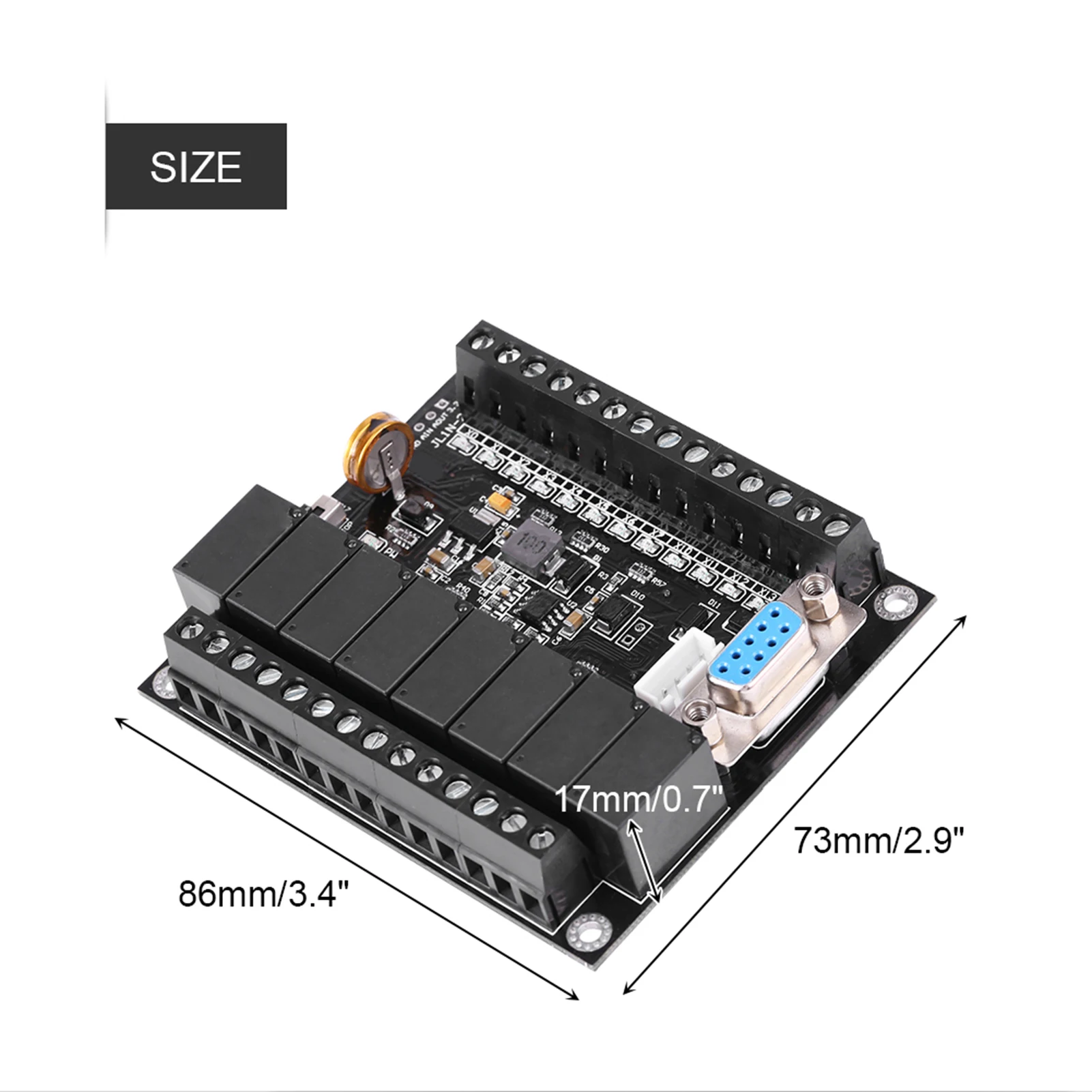 PLC regulator industrial control board DC 24V PLC Regulator FX1N-20MR Industrial Control Board Programmable Logic Controller