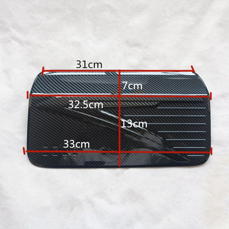 For Mitsubishi Triton L200 LC MV 6th 2023 2024 Accessories Fuel Oil Gas Tank Cap Cover Trim Plastic Imitation Carbon Fiber