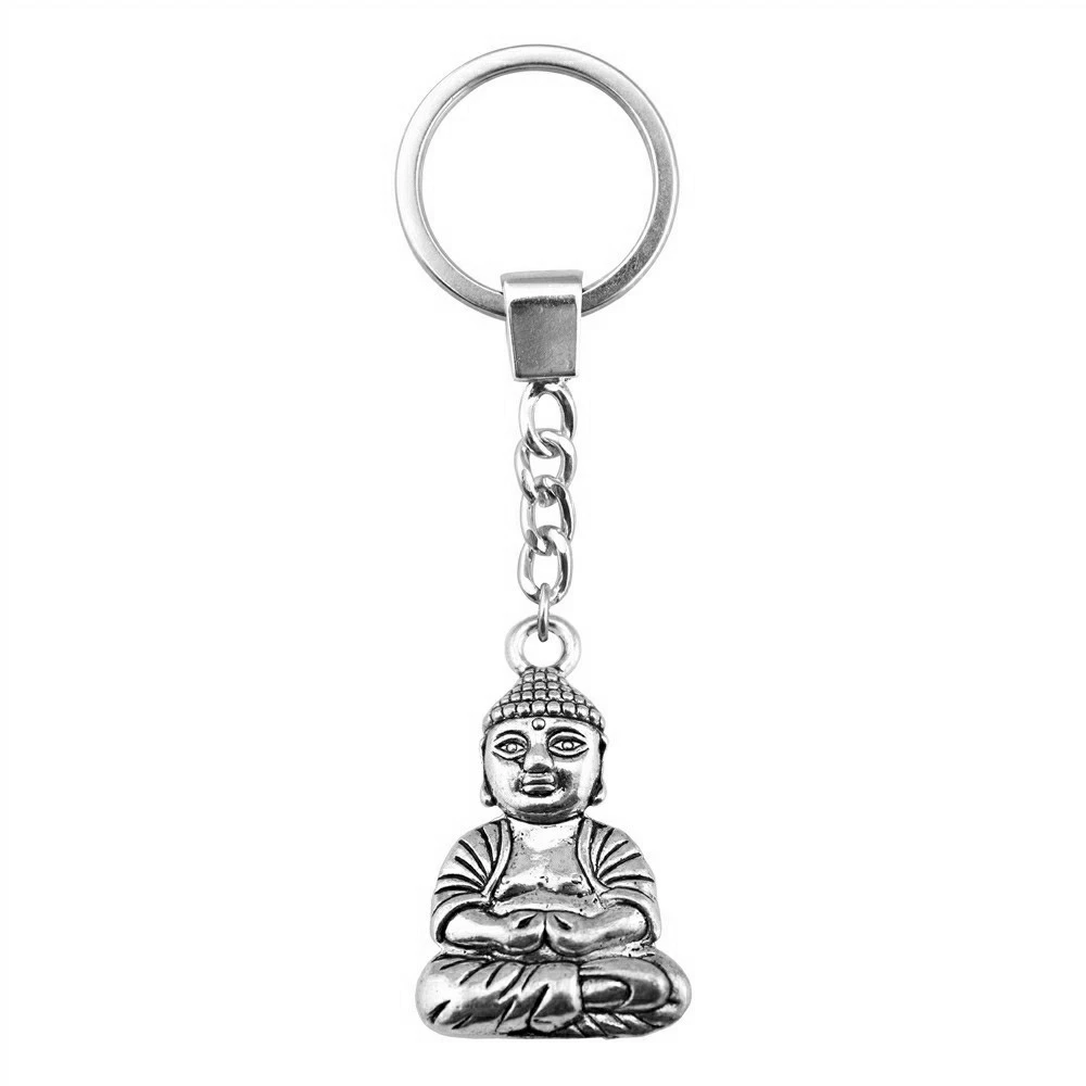 1pcs Buddha Key Chain Materials Jewelry Materials Wholesale Ring Size 30mm
