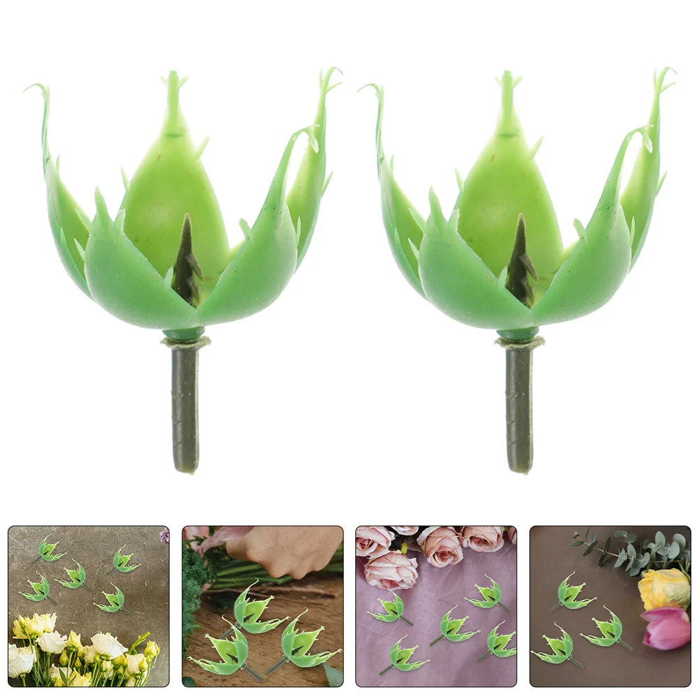 

200 шт., консервированные цветочные материалы, пластиковая роза, каликс, контейнер для Diy, цветочная композиция, букет, аксессуары, ремесленный декор