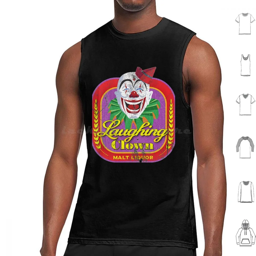 Talladega Nights Laughing Clown Malt Liquor Tank Tops Vest Sleeveless Talladega Nights Ricky Bobby Will Ferrell Racing Movie