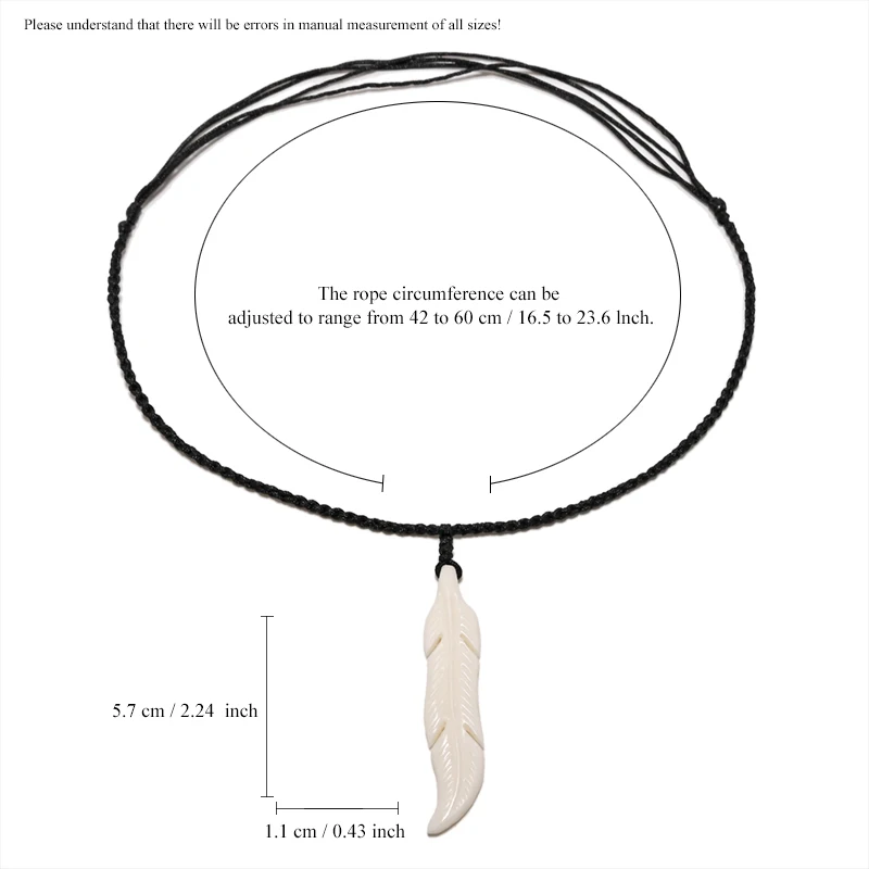 GX072 Hot Sale Maya jewelry Primitive tribes Choker Handmade Carved feather necklace woman yak bone pendant necklaces of surfing