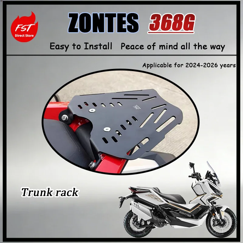 FOR ZONTES 368G Enhanced Load-Bearing Rear Luggage Rack Integrated Tail Box Support Bracket Stainless Steel Wear-Resistant Base