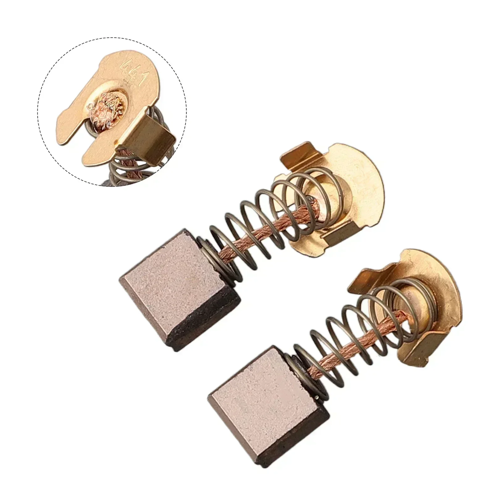 2 Pack Carbon Brushes 7x10.8x11mm Replacement For-Makita CB-441 CB-432 Power Tool Part Motor Compatible With Electric Drill - view 2