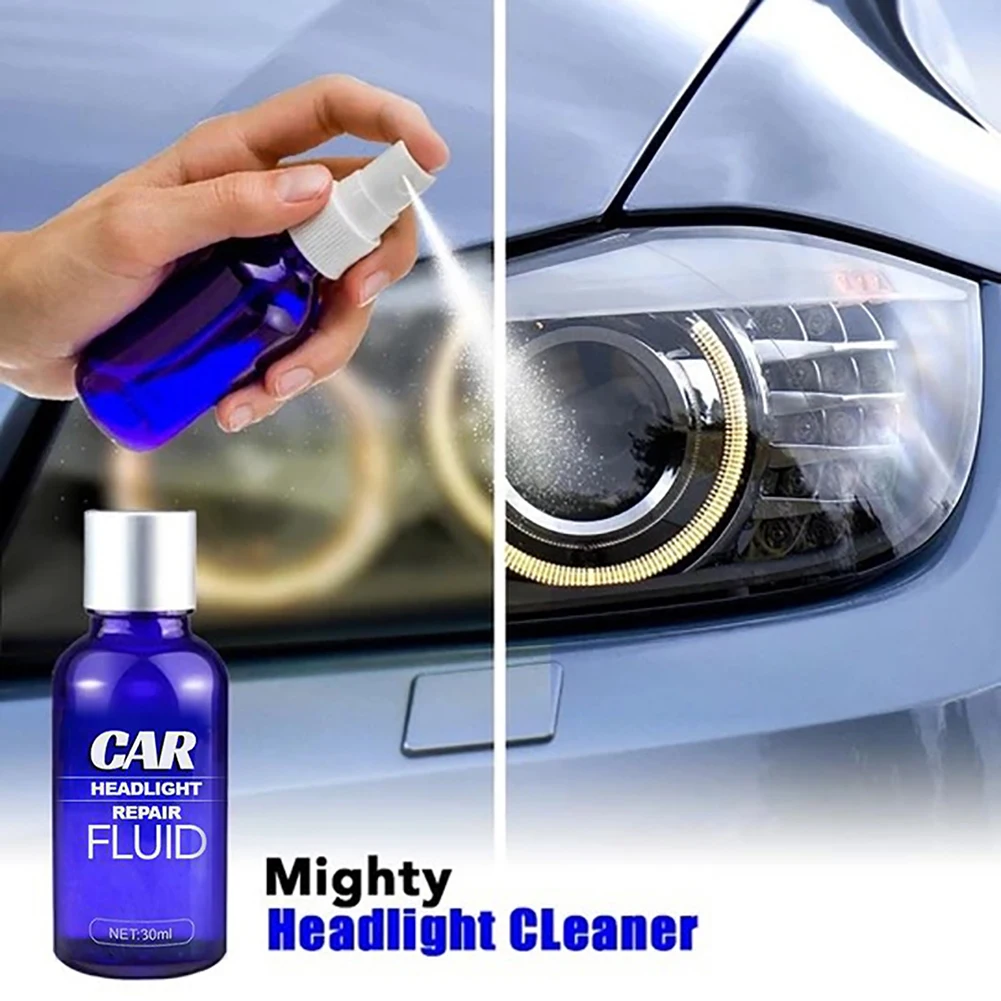 

30ML Car Headlight Scratch Remover Fast UV Protection Car Light Cleaner Automotive Headlight Restoration Kit
