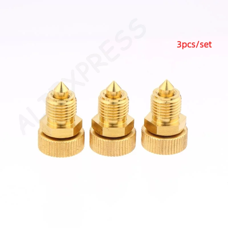 

New3Pcs High Pressure Air Bleed Screw Copper Safety Bleeder Valve 3-Stage Pump Spare Replacement PCP Air Pumps Parts