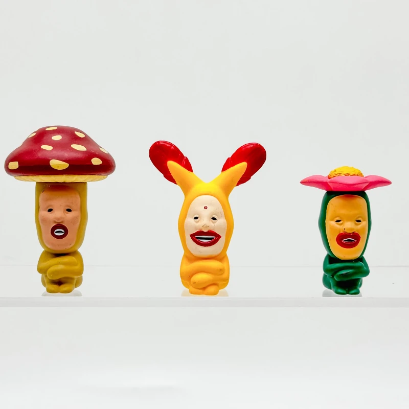 일본 QUALIA Kobito Gashapon 캡슐 장난감 농장 엘프 암소 Chomper 인형 액션 피겨 모델 장난감 장식품 수집