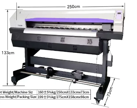 Wide format ink supply 6ft eco solvent printer XP600/I1600/I3200 head large format printer driver wholesale plotter