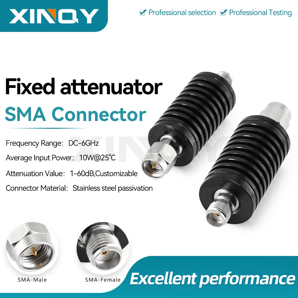 attenuateur-fixe-rf-xinqy-10w-tete-d'attenuation-coaxiale-1-50db-sma-jk-0-6g