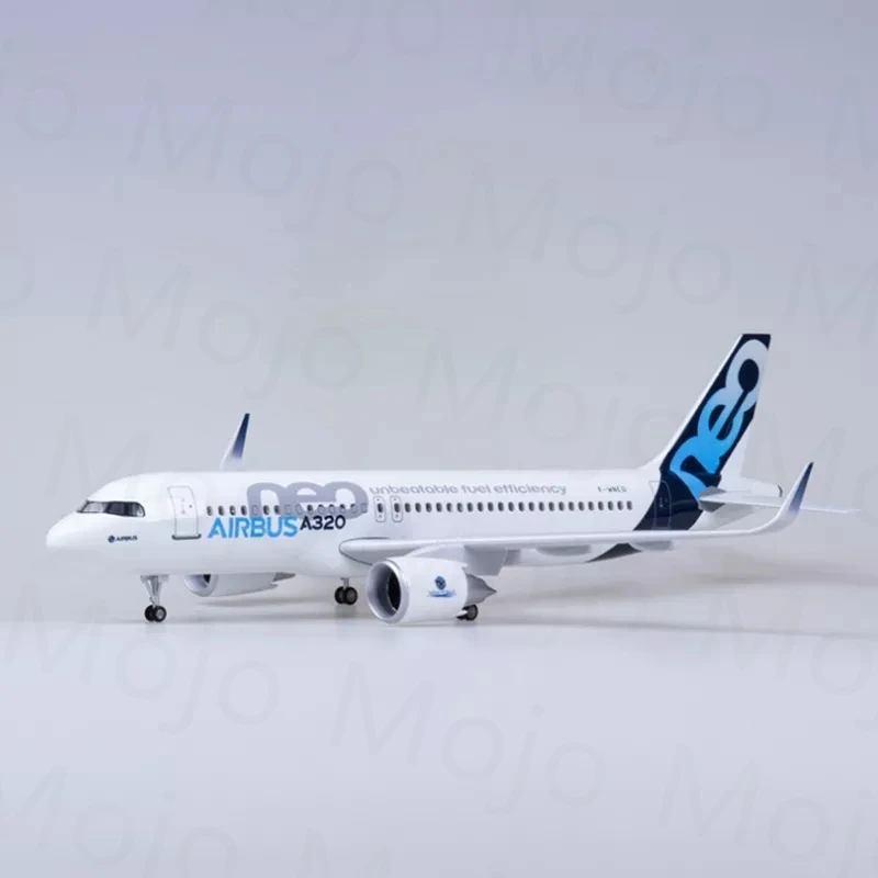 1:80 Scale 47cm A320 Model 320 Airplane Airbus Model Planes Metal