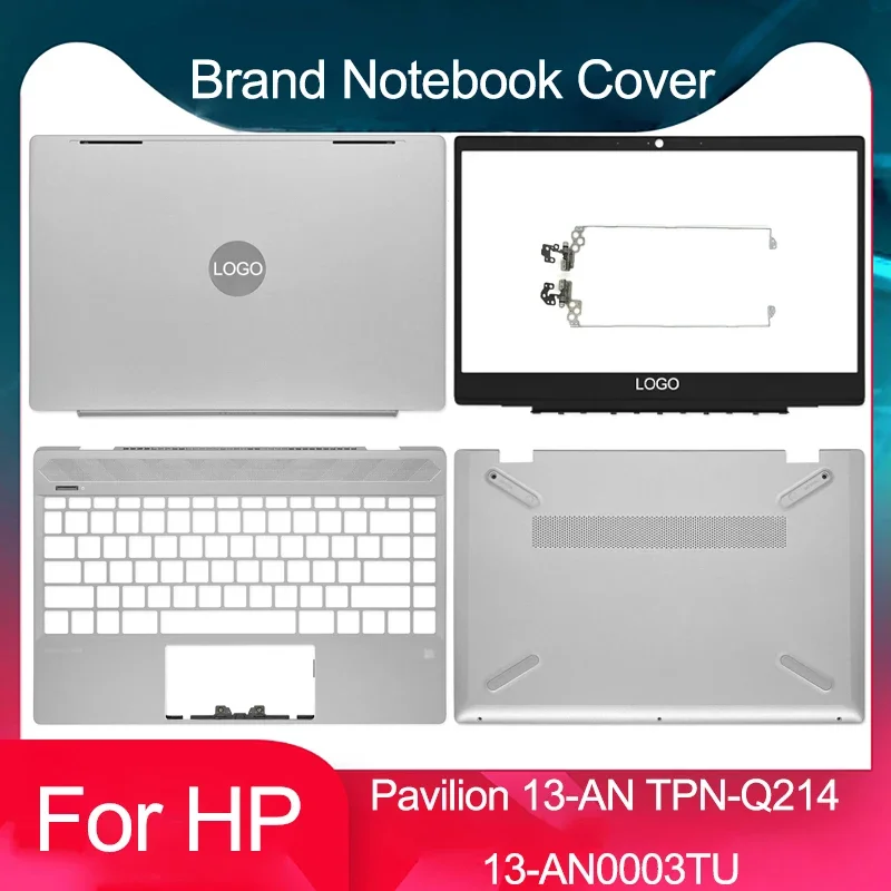 New Top Case For HP Pavilion 13-AN TPN-Q214 13-AN0003TU Laptop LCD Back Cover Front Bezel Upper Case Bottom Cover Hinges