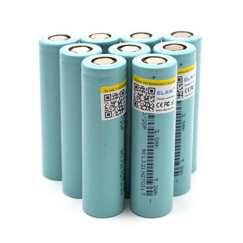 Bateria recarregável de iões de lítio, lanterna LED, 100% Brand New, 18650, 2000mAh, 3.7V, @ 1 a 6pcs