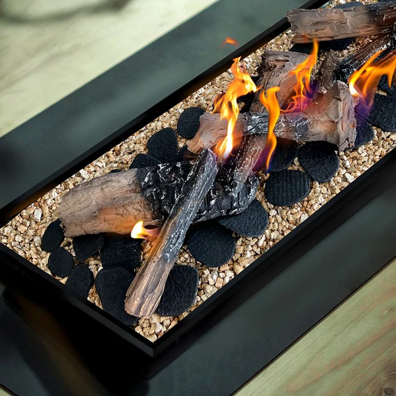 

3D Decorative Board Campfire Centerpiece Artificial Fire Fake Flame Party Decorative Flame Torch