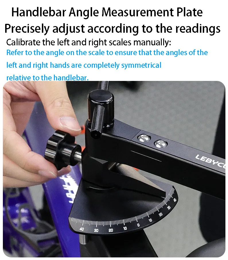LEBYCLE Fahrradfahrer, verstellbares Werkzeug, Hand wird symmetrische horizontale Einstellung, hochfestes Material aus Aluminiumlegierung – Detail 3