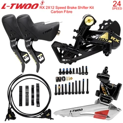 LTWOO RX 2X12 Speed Derailleur Kit for Road Bike Hydridic Brake  Shifter Lever Carbon Fibre 24s 24v Road Derailleurs Groupset