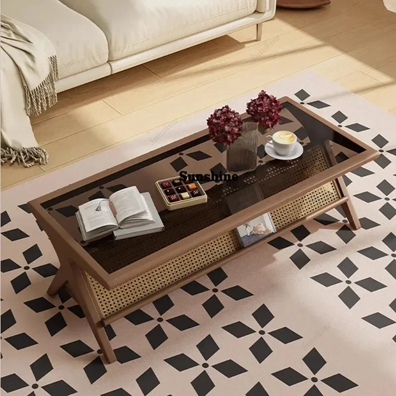 Tavolino Vintage Professionale, Semplice e Moderno, Minimalista, Elegante, Sicuro, Tavolino da Caffè, Decorazione per la Casa