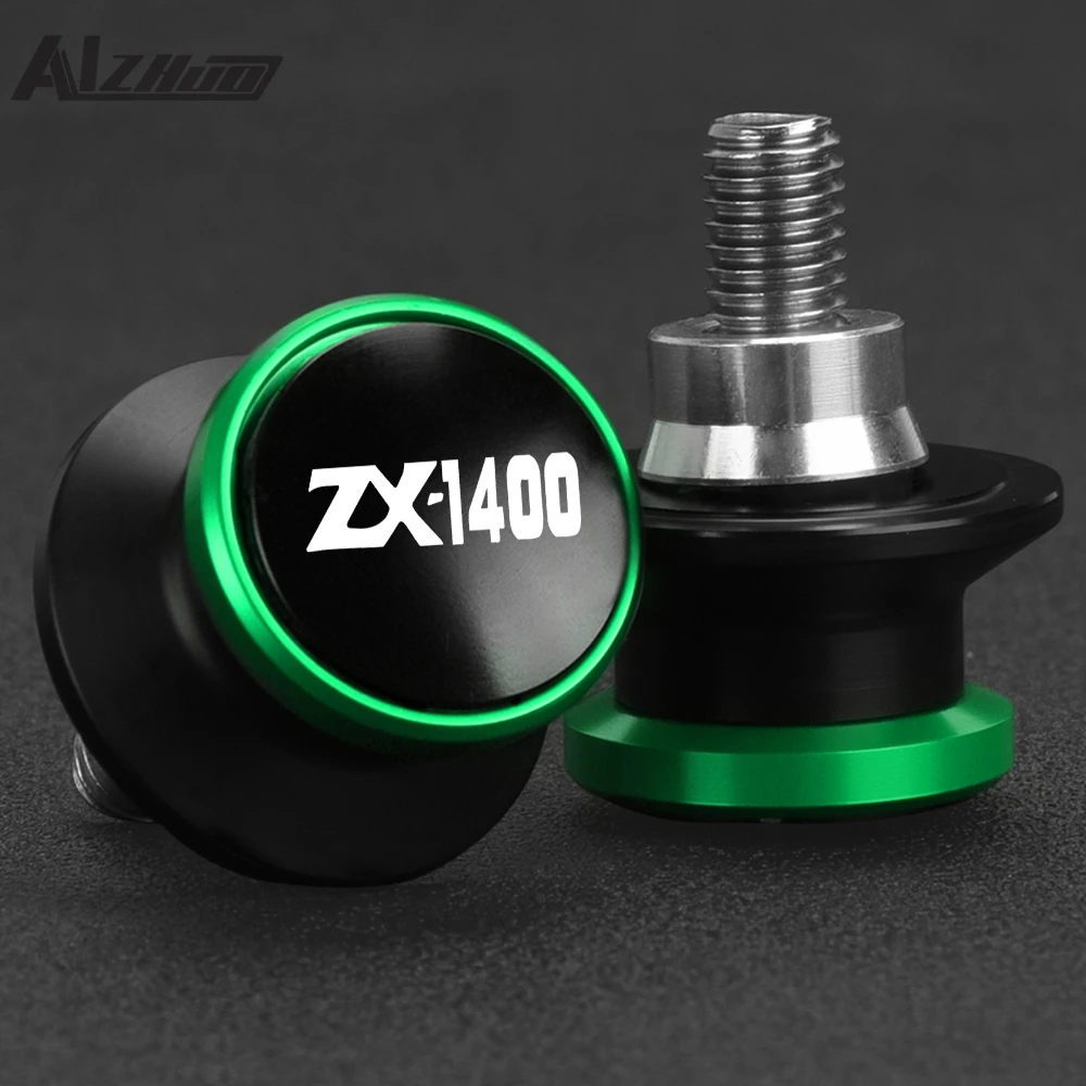 

Motorcycles Accessible For KAWASAKI ZX1400 2006 2007 2008 2009 2010 2011 2012-2016 8MM Swingarm Spools Rear Stand Screws Sliders