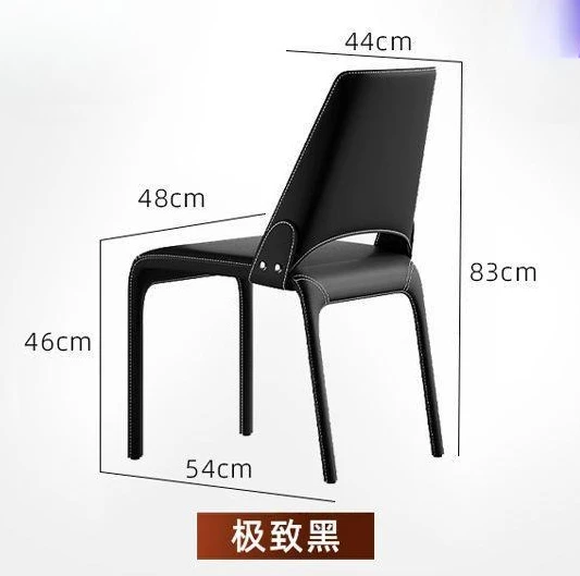 Dining chair, back chair, minimalist light luxury household restaurant, small apartment