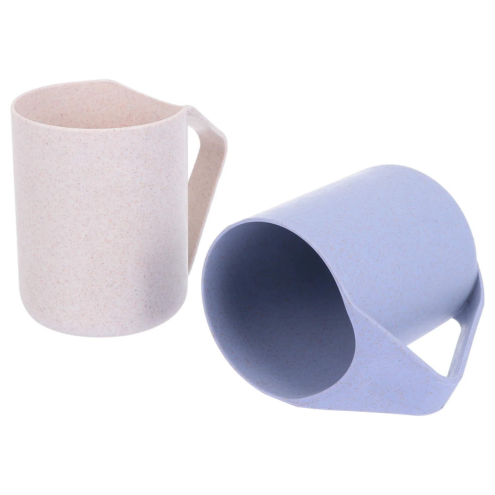 2 قطعة أكواب الغسيل المنزلية أكواب فرشاة الأسنان القش تصميم مدمج خفيف الوزن لتخزين معجون الأسنان ومشط الحمام المنظم #6