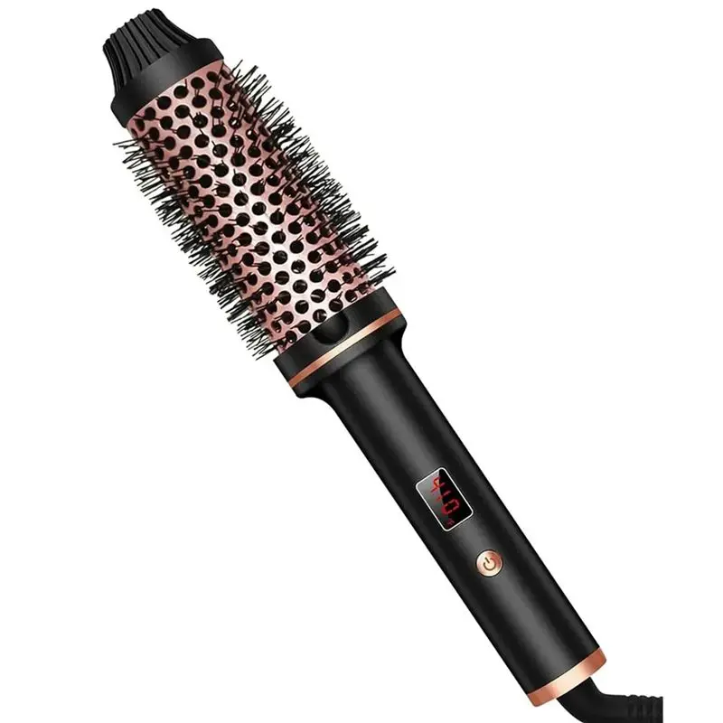 

FZFZ 3 In 1 Ionic Hair Curler Curling Wand Heated Styling Brush Travel Size Usb US Plug