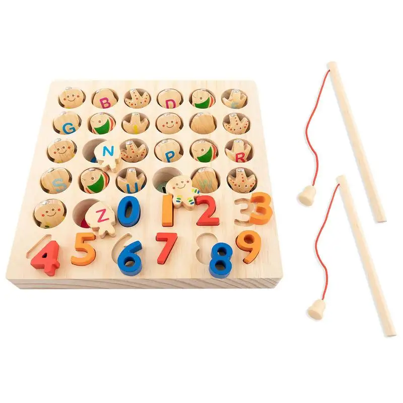 Letters Fishing Game Alphabet Numbers Fishing Game Preschool Board Games Toys With Numbers And Letters For Fine Motor Skills