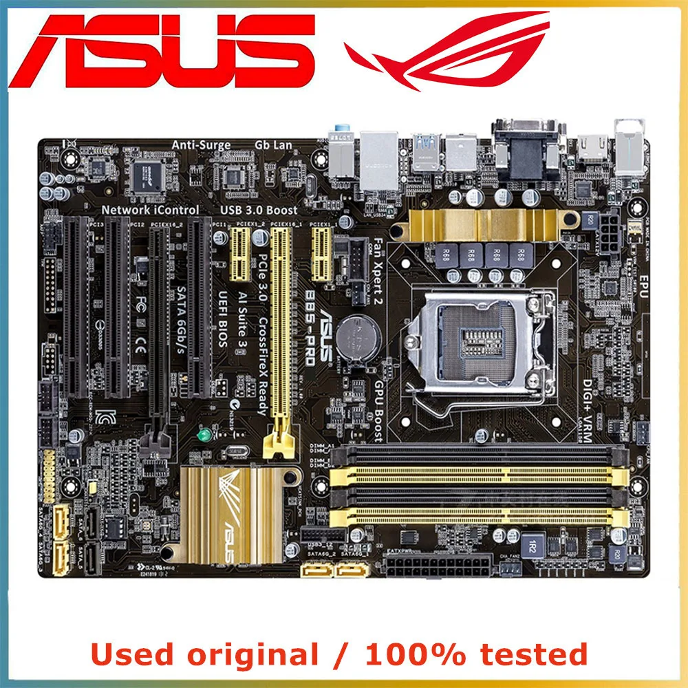 

For ASUS B85-PRO Computer Motherboard LGA 1150 DDR3 32G For Intel B85 Desktop Mainboard SATA III PCI-E 3.0 X16