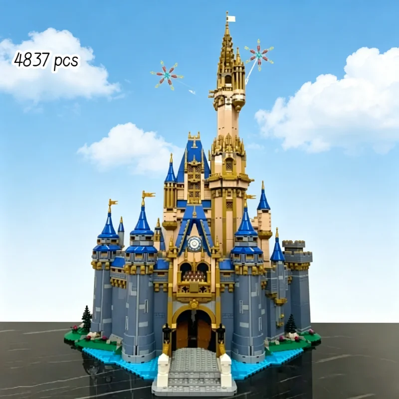 

In Stock 4837PCS Castle Building Blocks Large Assembly Model Collectible Ornaments Toys for Holiday Party Gifts