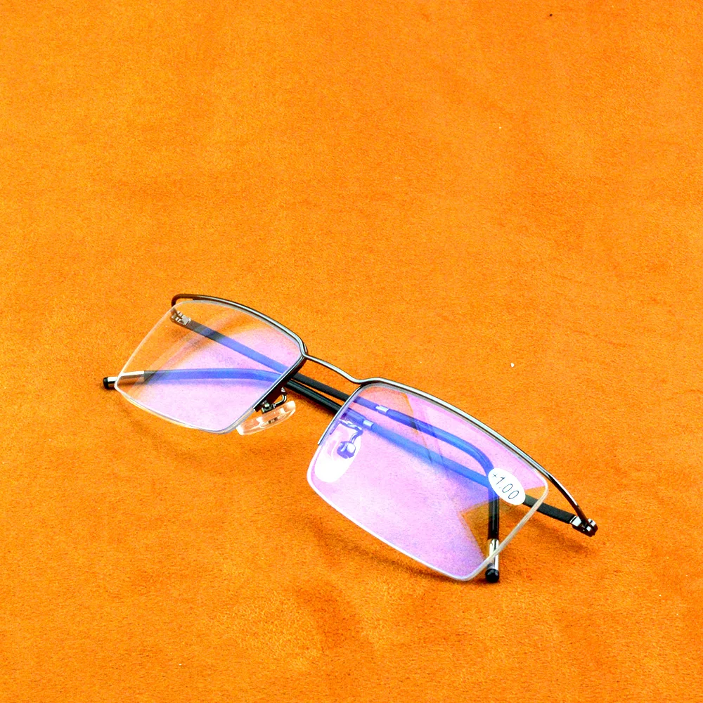 Titanium Alloy Business Men For Intelligence Progressive Multifocal Commercial Reading Glasses Bifocal +1 +1.5 To +4