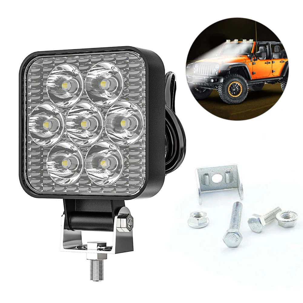  2.5inch 21W LED Work Light Motorcycle Headlight Offroad Truck Driving Fog Lights Off-road Vehicle Modification Light