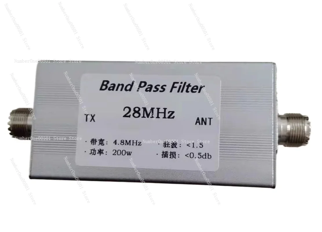 28MHz High Isolation Bandpass Filter BPF M Mother Socket Interface Optimized for 10 Meter Band