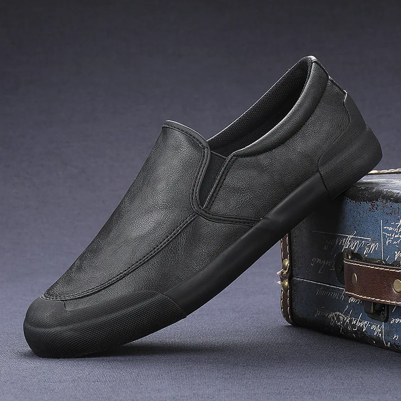 Shoes for Man 2025 New Men's Summer Breathable Spring Leather Shoes Casual Fashion Single Man Shoes zapatos de hombre