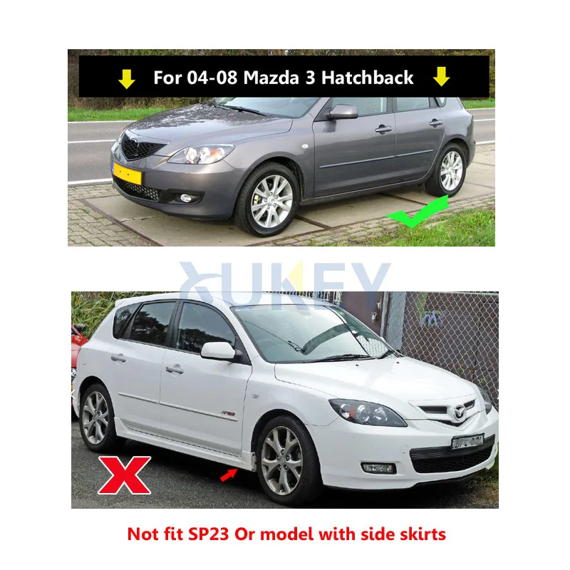 For Mazda 3 (BK) Hatch Hatchback M3 2004-2008 Mudflaps Splash Guards Mud Flap Mudguards Fender 2005 2006 2007 Set Car Mud Flaps