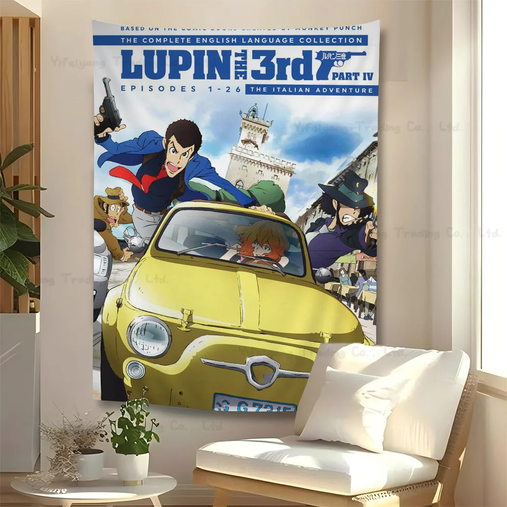 الترمس الثالث كاريكاتير الرسم البياني نسيج الفن الخيال العلمي غرفة ديكور المنزل رخيصة الهبي الجدار الشنق